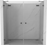 Mexen Lunar Duo nyíló zuhanyajtó 170 cm, átlátszó, gun metal - 834D-170-000-95-00 (834D-170-000-95-00)