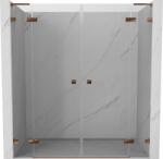 Mexen Lunar L Duo 170 cm-es, nyitható zuhanyajtó, átlátszó, rózsaarany színű - 834DL-170-000-60-00 (834DL-170-000-60-00)