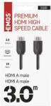 EMOS HDMI kábel 2.0 A-A dugó 3m (S10300) - akkuforras