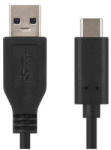 EMOS SM7021BL töltő- és adatkábel USB-A 3.0 / USB-C 3.1, 1 m, fekete (EMOS-SM7021BL)