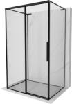 Mexen Rox-3S L 3-falú, tolóajtós zuhanykabin, balos, 135 x 120 cm, fekete keret, fekete - 8C2L-135-120-70-70-3S-L (8C2L-135-120-70-70-3S-L)