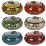 Padonio Közepes méretű kerámia hamutartó gyökérfa mintával - Egész dobozos kivitel (PAD-23115-egész doboz)