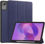  LEATHER Husă tip carte pentru Lenovo Idea Tab Plus / Tab K12 albastră