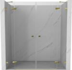 Mexen Lunar Duo nyíló zuhanyajtó 200 cm, átlátszó, arany - 834D-200-000-50-00 (834D-200-000-50-00)