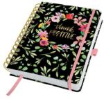 Sigel Naptár, A5, heti, dátumozatlan, kemény borító, SIGEL "Jolie", Flower Love (JP200) - tonerpiac