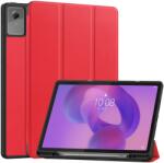  LEATHER Husă flip pentru Lenovo Idea Tab Plus / Tab K12 roșie