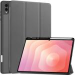  LEATHER cu balamale husă pentru Samsung Galaxy Tab S11 Ultra gri