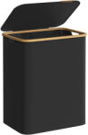Brius Cos de rufe textil, pliabil, cu 2 compartimente detasabile, 130L, 52x39x71 cm, negru (EZ-LCB513B01)
