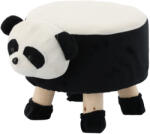Brius Taburet copii maxim 50 kg antiderapant design vesel, 28x25 cm, model panda, alb negru (PHO-8861)