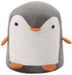 Brius Taburet copii maxim 50 kg antiderapant design vesel, 28x25 cm, model pinguin, gri (PHO-8816)