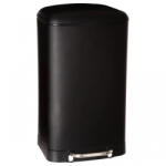 Brius Cos gunoi pedala inox 30 litri, 34x31x61 cm, design modern elegant, negru (JJ-133684) Cos de gunoi