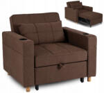  Ágyazható Fotel Barna Kárpittal. SOLOR (ME-ME-SOLOR-BR-T-FW)