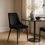 Fekete Bársony Étkezőszék. BARI (ME-ME-BARI-CZ-V-K)