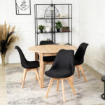  Fekete Szövet Étkezőszék NEVEL (ME-ME-NEVEL-CZ-D-T-K)