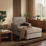  Modern Fotel Barnás-Bézs Színben. NEO (ME-ME-NEO-BZ-T-FW)