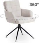  Forgó Étkező/Tárgyaló Fotel Szürke Színben. Akita (ME-ME-AKITA-JP-SZTR-K)