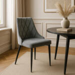  Szürke Bársony Étkezőszék CORK (ME-ME-CORK-P-V-K)