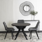  Bővíthető Étkezőasztal Fekete Színben. LUKAS 100-250 cm (ME-ME-LUKAS-CZ-S)