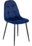  Sötétkék Bársony Étkezőszék ARIS (ME-ME-ARIS-GR-V-K)