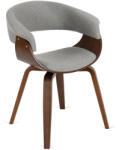  Elegáns Étkezőszék Szürke/Dió Színben. GARY 2 (ME-ME-GARY2-P-O-T-DG-K)