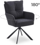  Forgó Étkező/Tárgyaló Fekete Színben. CITY (ME-ME-CITY-CZ-SZTR-K)