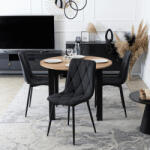  Fekete Szövet Étkezőszék ROBIN 2 (ME-ME-ROBIN2-CZ-T-K)