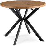  Bővíthető Étkezőasztal Arany/Fekete Színben. DORIAN 80-160 cm (ME-ME-DORIAN-DZ-CZ-S)