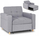  Ágyazható Fotel Szürke Kárpittal. SOLOR (ME-ME-SOLOR-P-T-FW)