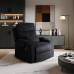  TV és Relaxfotel Fekete Kordbársony Szövettel. TORRES (ME-ME-TORRES-CZ-SZTR-FW)