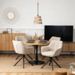  Forgó Étkezőszék Bézs Színben. PEONY (ME-ME-PEONY-BZ-T-K)