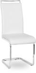  Szánkótalpas Étkezőszék Fehér Eco-bőr Kárpittal. LOCA 2 (ME-ME-LOCA-B-CH-E-K)
