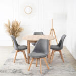  Szürke Szövet Étkezőszék NEVEL (ME-ME-NEVEL-P-D-T-K)