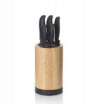 Kela Késkészlet állványon Acida bambusz fekete 24, 5cm 13, 0cm (KL-11283)