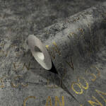 NOVAMUR Betűmintás fekete színű vlies tapéta Jackie 6824-50 6824-50 (6824-50)