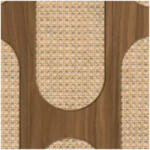 MARBURG Geometriai mintás barna színárnyalatú vlies tapéta Leyla/Novamur 81637 81637 (81637)