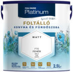 POLI-FARBE Platinum Foltálló Konyhai és Fürdőszoba Beltéri Falfesték Fehér 2, 5 liter 118463 (118463)