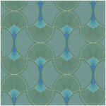 SINTRA Art Deco mintás zöld színárnyalatú vlies tapéta Evora 459324 459324 (459324)