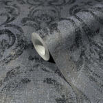 NOVAMUR Virágmintás fekete színű vlies tapéta Jackie 6830-40 6830-40 (6830-40)