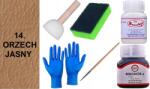  14 Diószínű festék sima bőrre Wilbra tisztító Lakk G10-01 készlet (Zestaw Farba RENOSKÓR do skóry ZMYWACZ Gąbka)