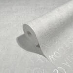 NOVAMUR Betűmintás fehér színű vlies tapéta Jackie 6824-10 6824-10 (6824-10)