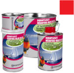 EGROKORR Műanyag Hajófesték Dunaplaszt piros RAL 3020 A komponens 2, 5 kg + B komponens 0, 5 kg 110177 (110177)