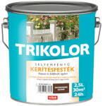Trilak Trikolor kerítésfesték gesztenyebarna 2, 5l selyemfényű 379925 (379925)