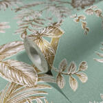 NOVAMUR Levélmintás zöld színű vlies tapéta Jackie 6818-50 6818-50 (6818-50)