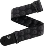 D'addario 50TB00 Woven Koponya mintás Fekete Gitárheveder