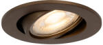 QAZQA Okos süllyesztett spotlámpa sötét bronz dönthető, Wifi GU10 50mm-es - Cisco (109555)