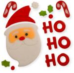  Gél ablakmatrica Mikulás Ho Ho Ho 10x17cm (1237407)