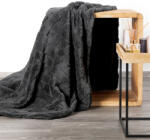  Caro puha plüss takaró dombornyomott hatású Acélszürke 150x200 cm