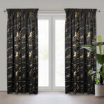  Molly bársony sötétítő függöny Fekete 140x270 cm