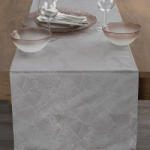  Isla banánlevél mintás jacquard asztali futó Ezüst 40x140 cm (440393)