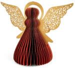  Angyal karácsonyi papírdísz 98 Bordó 15x30x24 cm (429816)